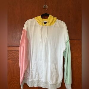 Original Use Multicolor Hoodie with Yellow, Pink, and Green